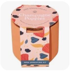 Champagne poppies seed sprouting kit.​